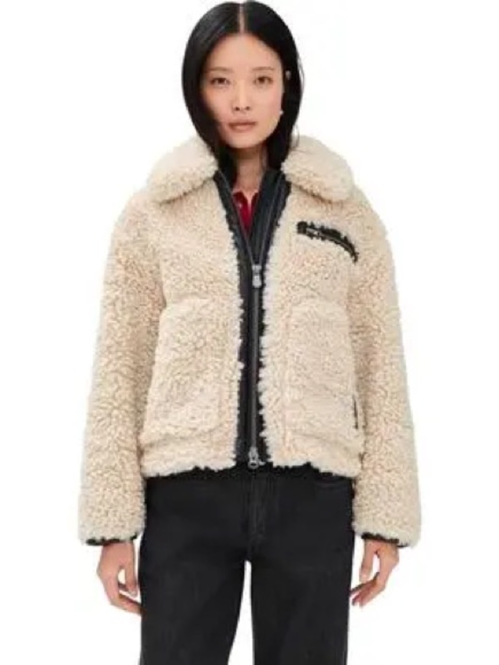 Save The Duck Hester Sherpa Fleece Jacket - Shore Beige